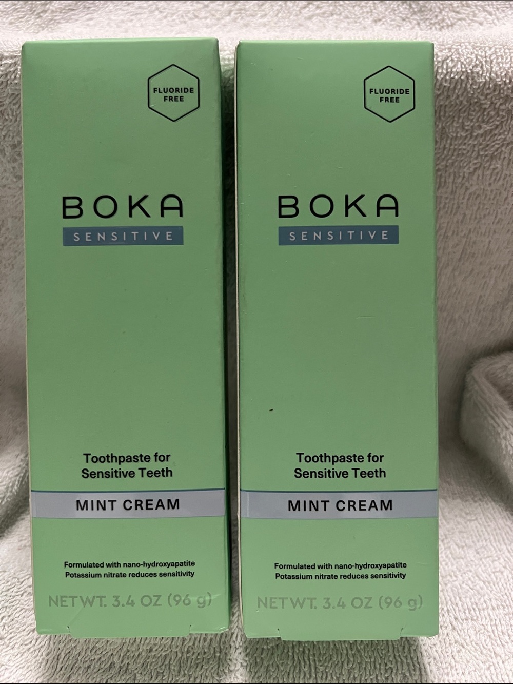 Boka Toothpaste for Sensitive Teeth - Mint Cream. Set of 2